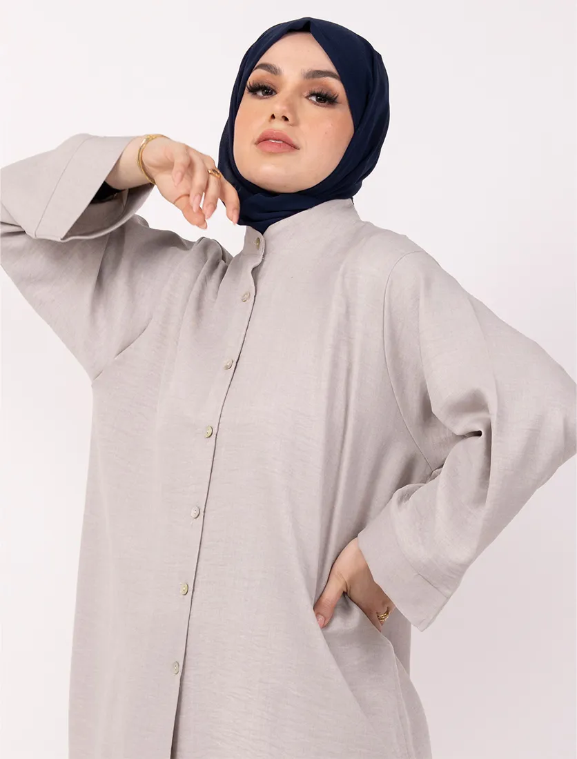 Stone Linen Feel Co Ord